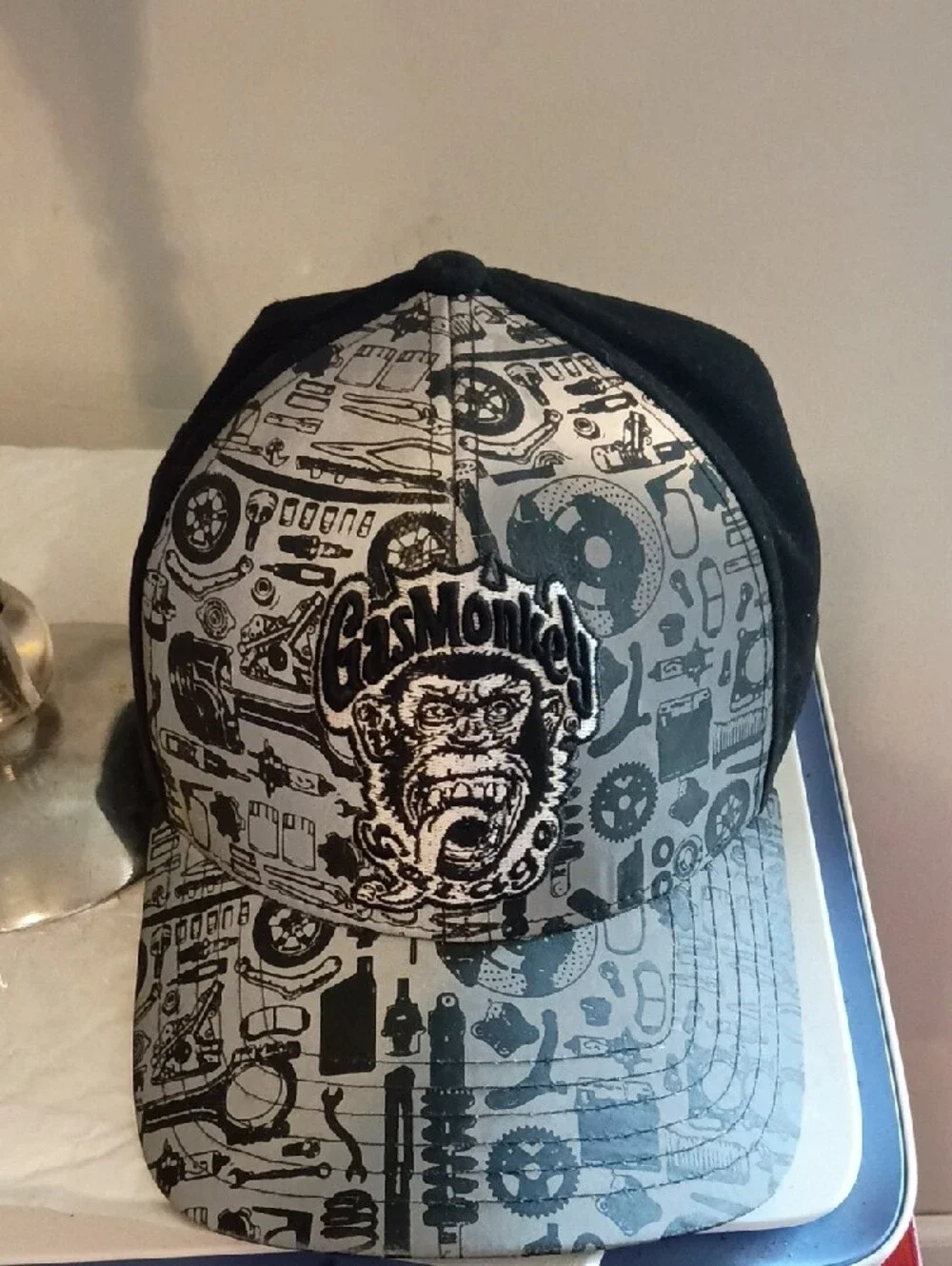 GasMonkey Gray Graphic Snapback Hat